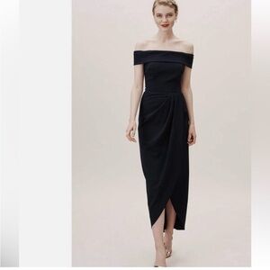 BHLDN Anthropologie Wedding and Bridal Thompson Off Shoulder Occasion Dress Sz8